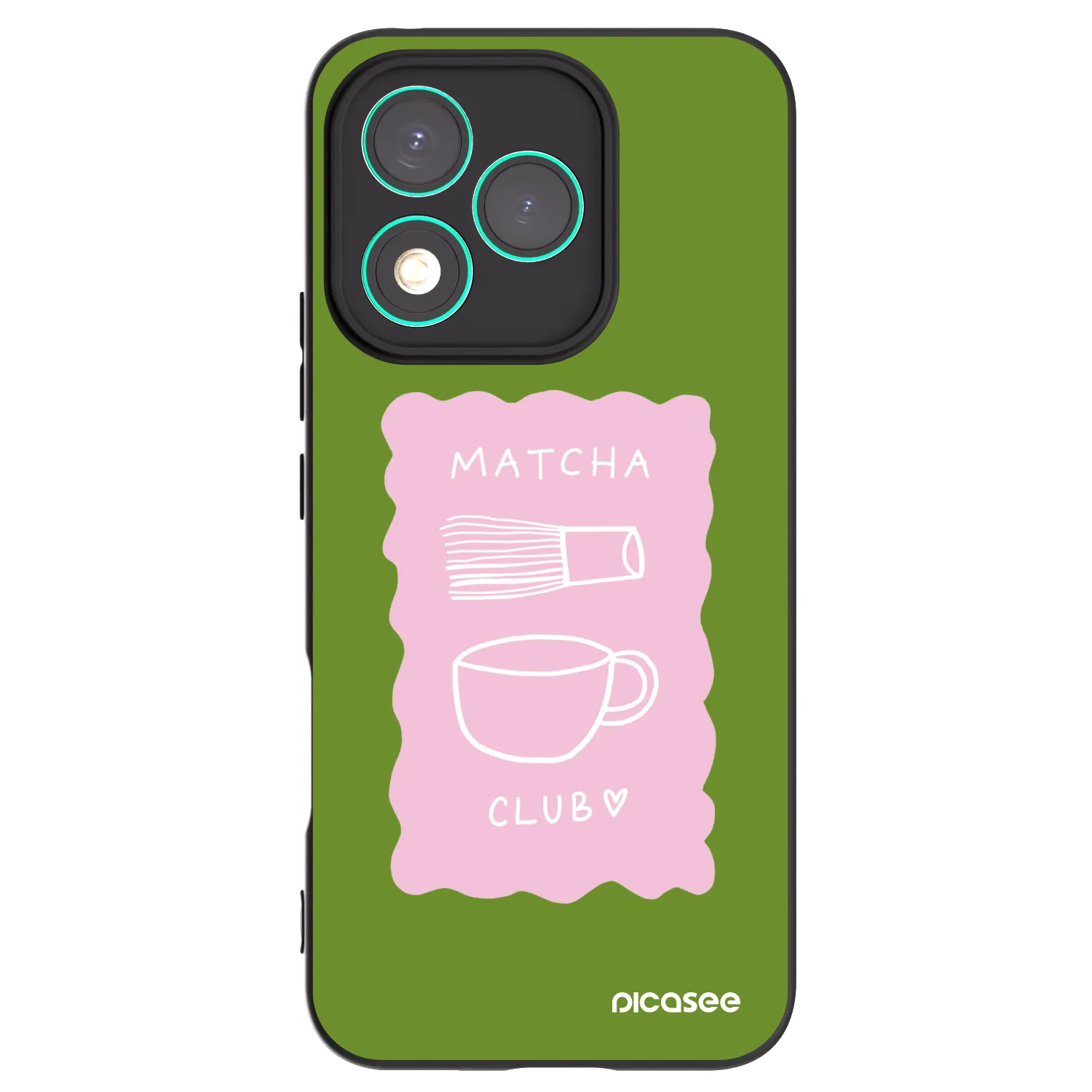 Picasee crna silikonska maskica za Honor 400 Lite 5G - Matcha club