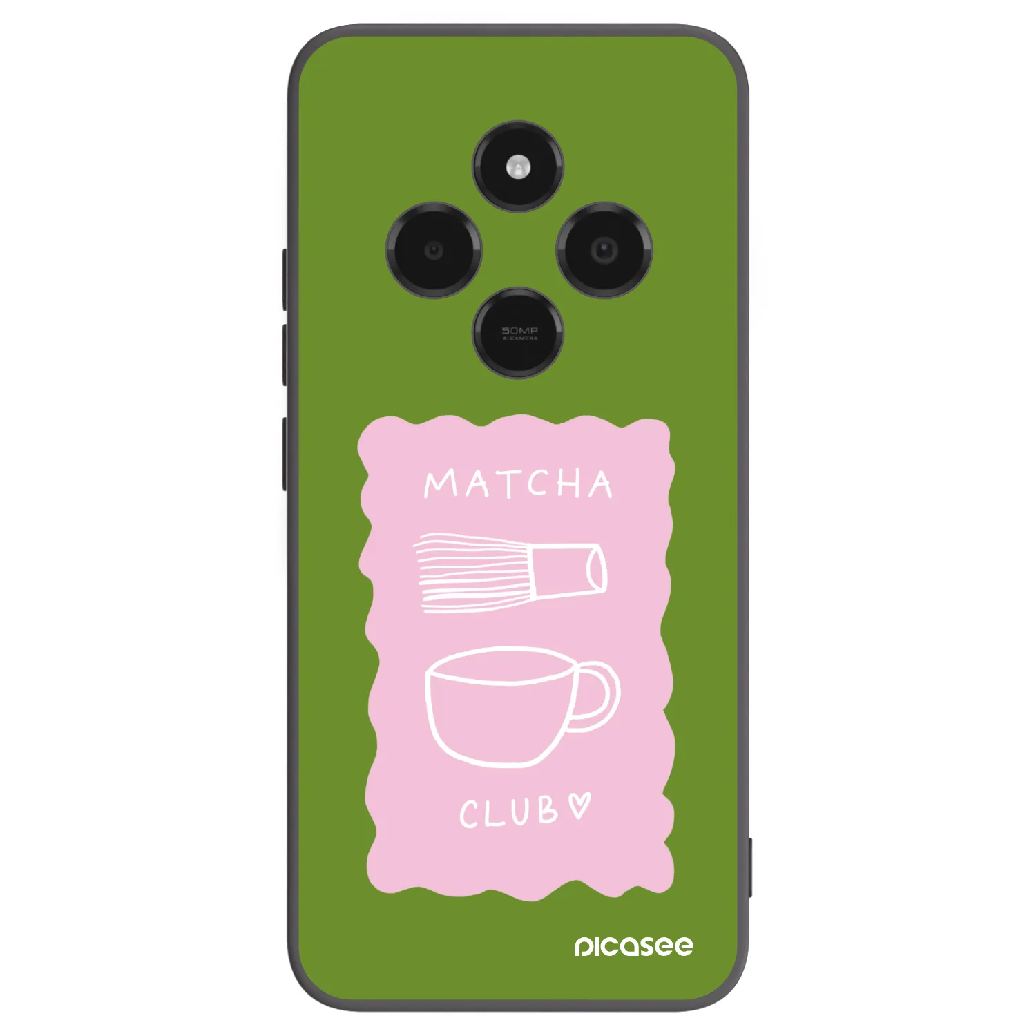 Picasee crna silikonska maskica za Xiaomi Poco C75 - Matcha club