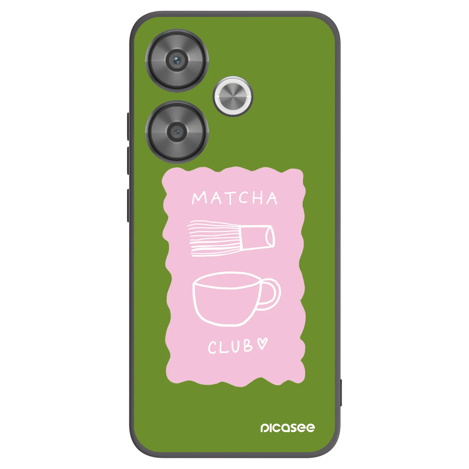 Picasee crna silikonska maskica za Xiaomi Poco F6 - Matcha club