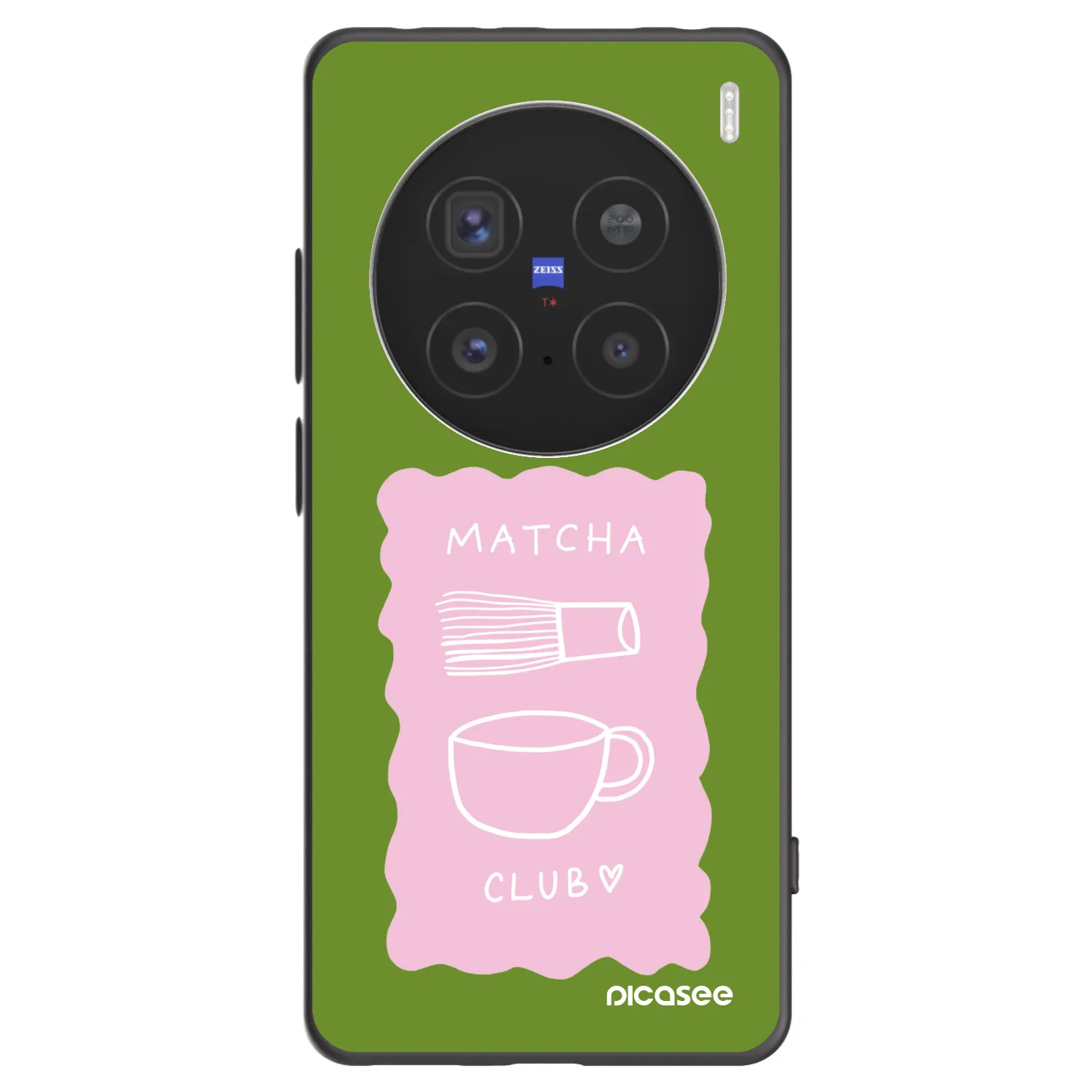 Picasee crna silikonska maskica za Vivo X200 Pro - Matcha club