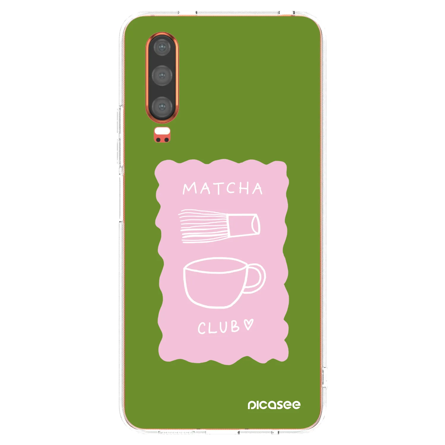 Picasee silikonska prozirna maskica za Huawei P30 - Matcha club