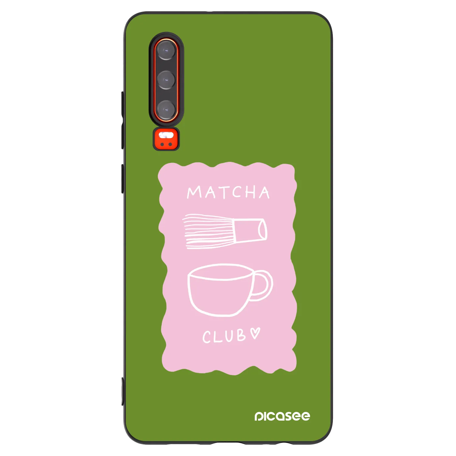 Picasee crna silikonska maskica za Huawei P30 - Matcha club