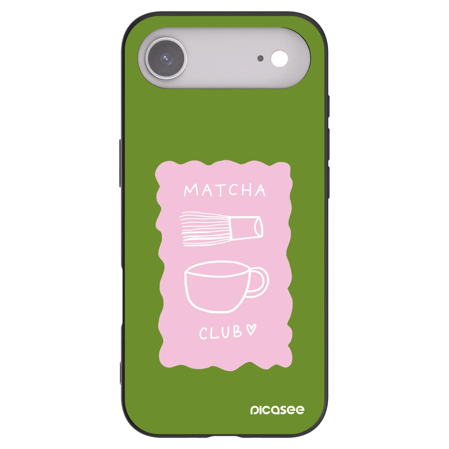 Picasee crna silikonska maskica za Apple iPhone Air - Matcha club