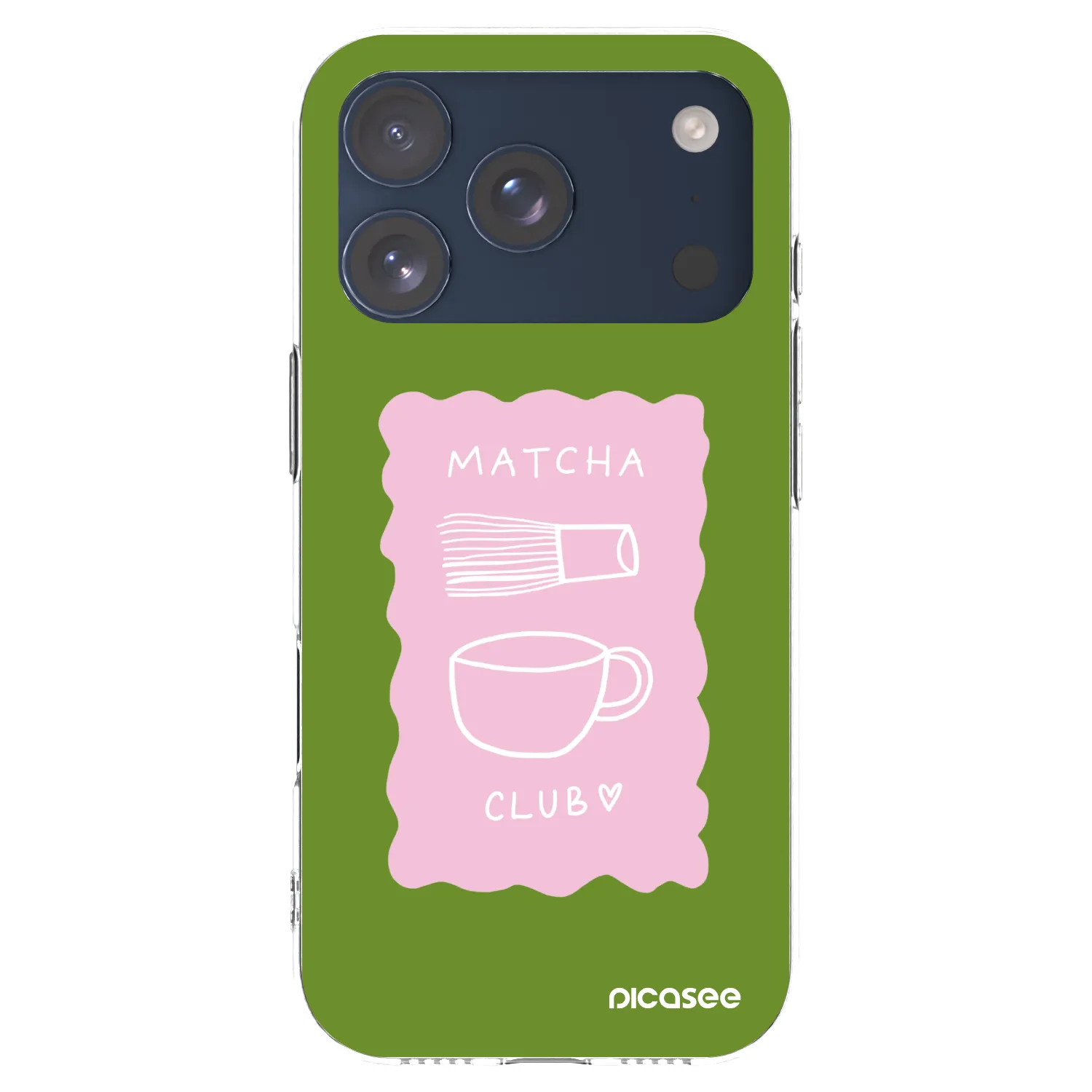 Picasee silikonska prozirna maskica za Apple iPhone 17 Pro - Matcha club