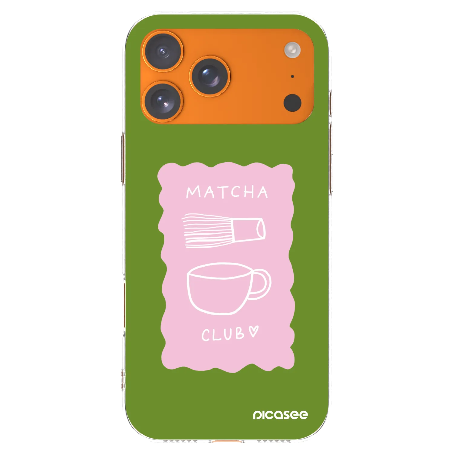 Picasee silikonska prozirna maskica za Apple iPhone 17 Pro Max - Matcha club