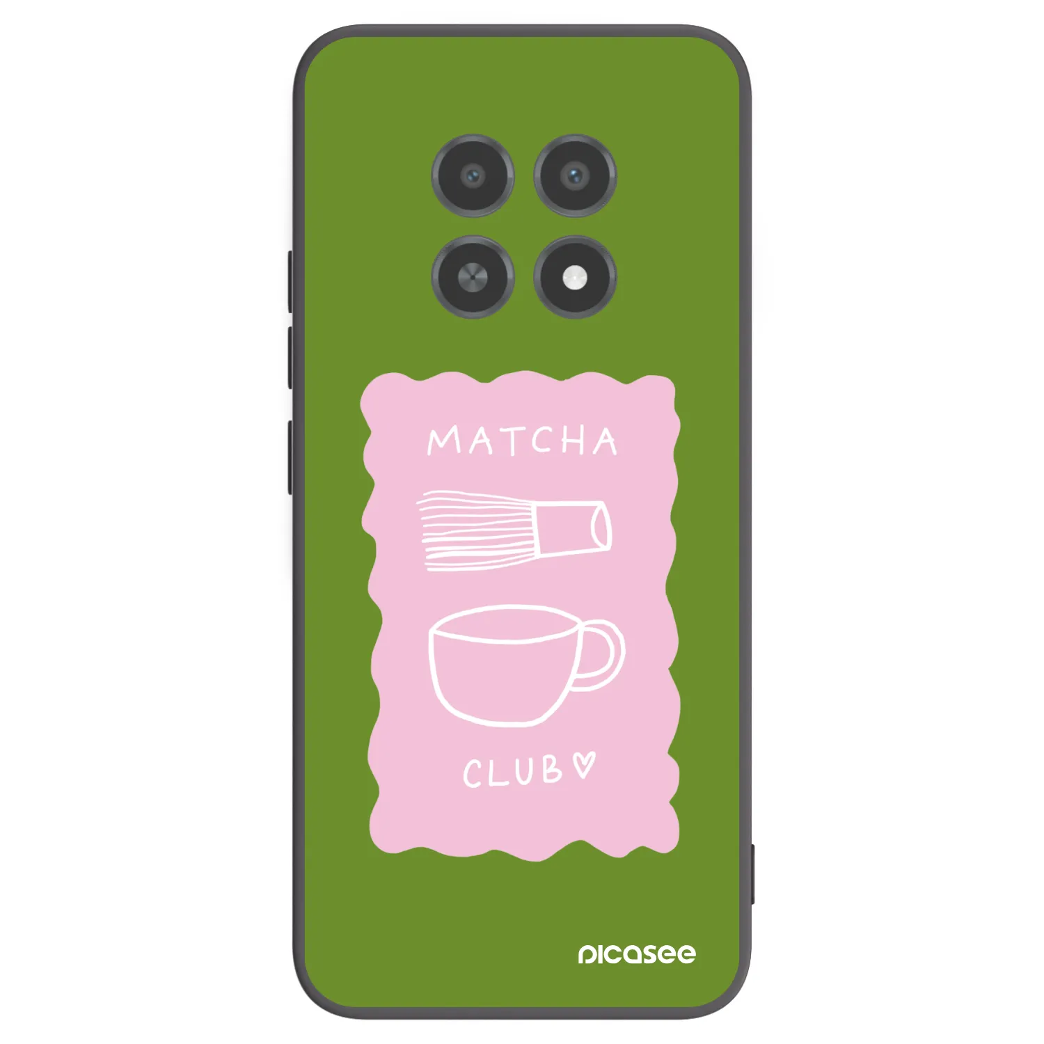 Picasee crna silikonska maskica za Realme 12X - Matcha club