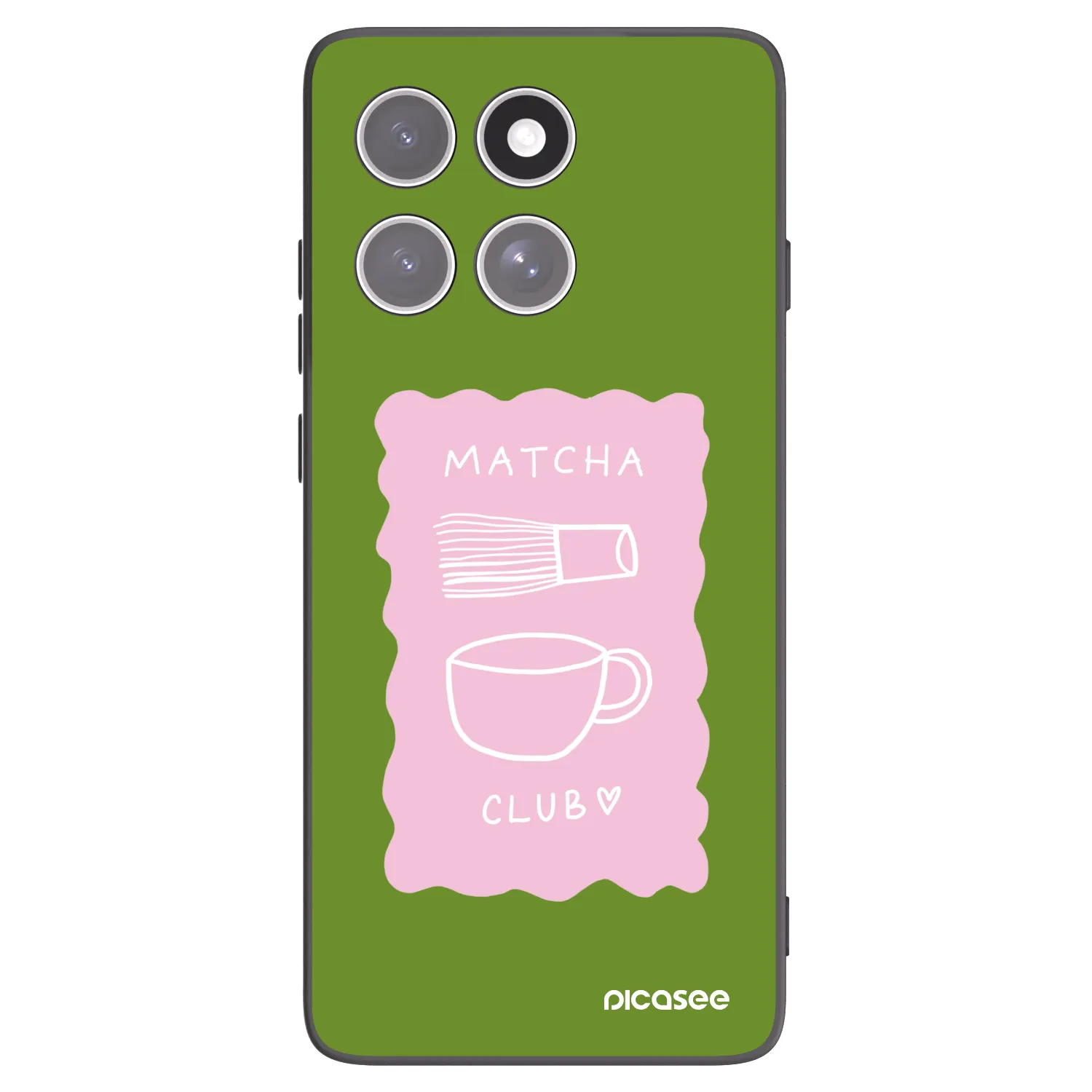 Picasee crna silikonska maskica za Motorola Edge 60 Pro - Matcha club