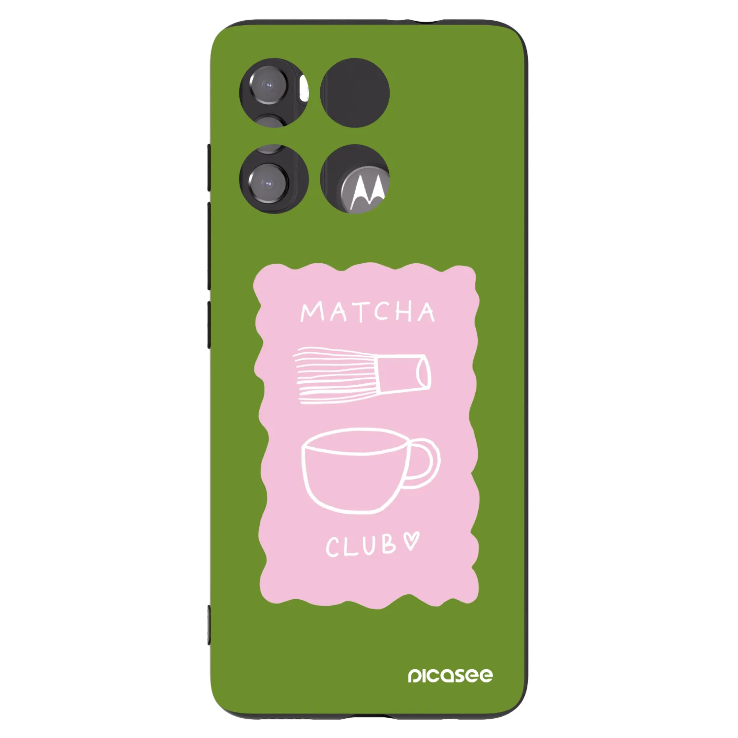 Picasee crna silikonska maskica za Motorola Edge 60 5G - Matcha club