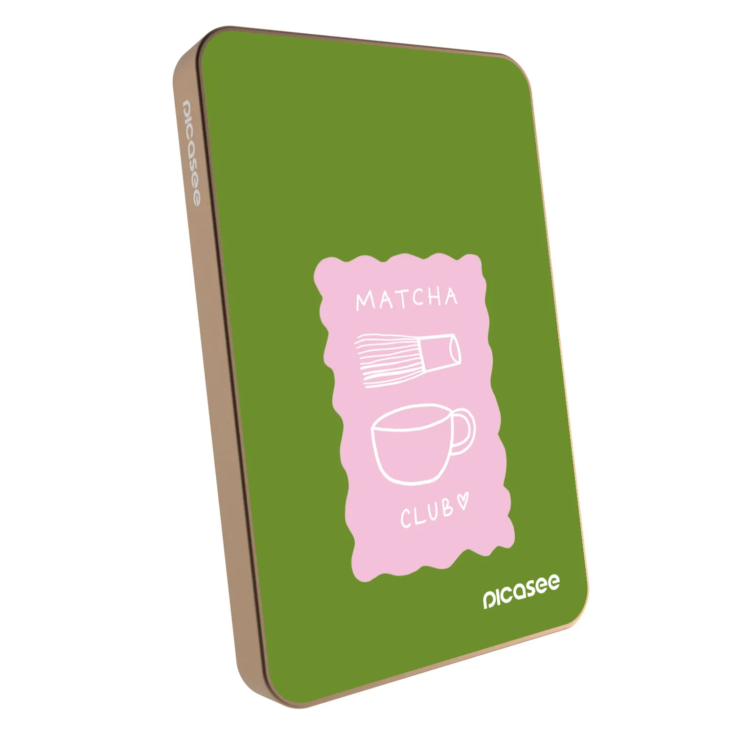 Picasee Prijenosni punjač s MagSafe 5 000 mAh Zlatni - Matcha club