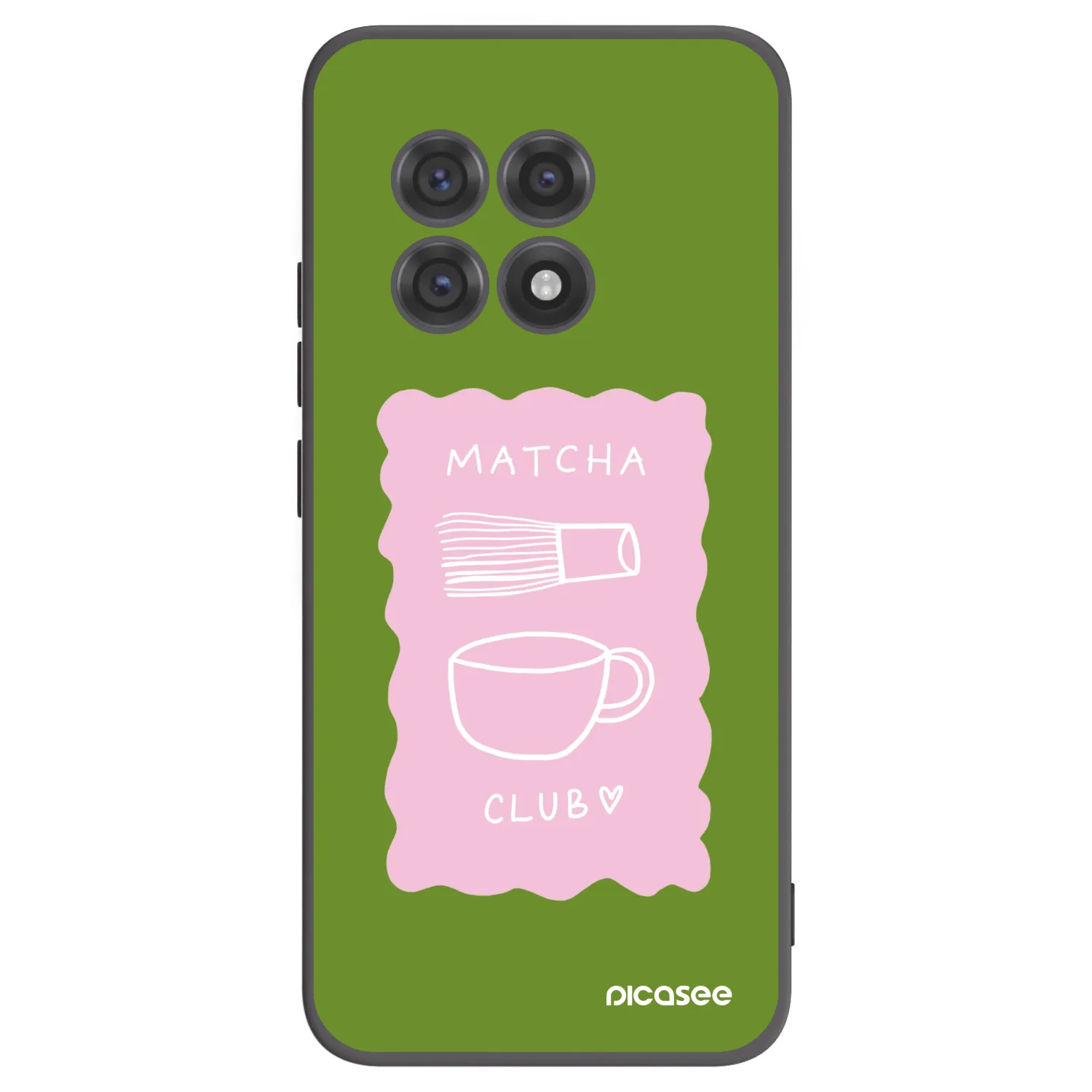 Picasee crna silikonska maskica za OnePlus 13R 5G - Matcha club