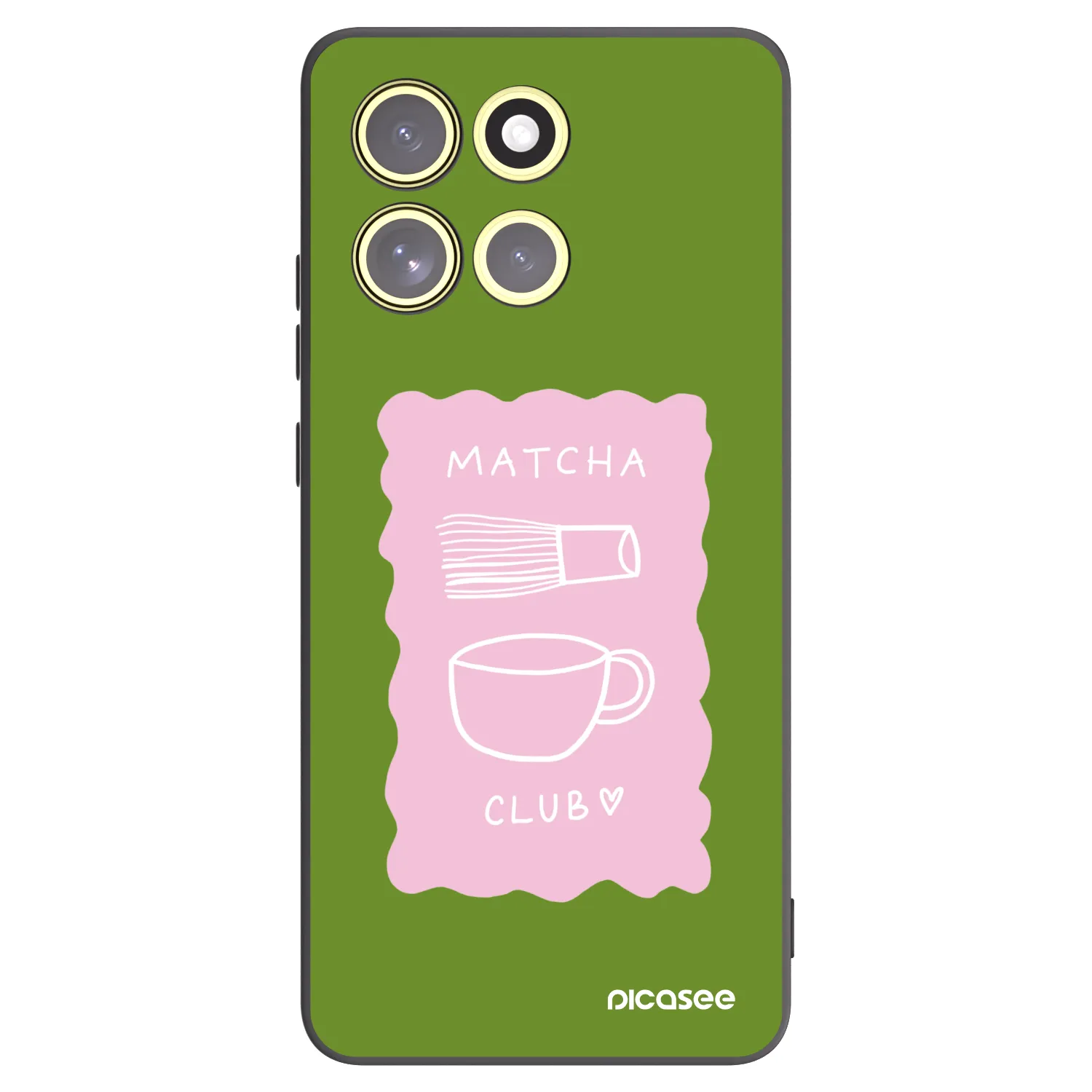 Picasee crna silikonska maskica za Motorola Moto G86 5G - Matcha club