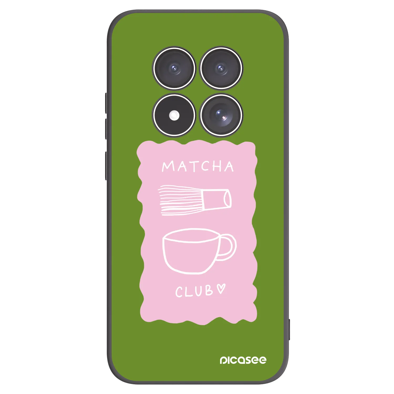 Picasee crna silikonska maskica za Xiaomi Redmi Note 15 Pro 4G - Matcha club