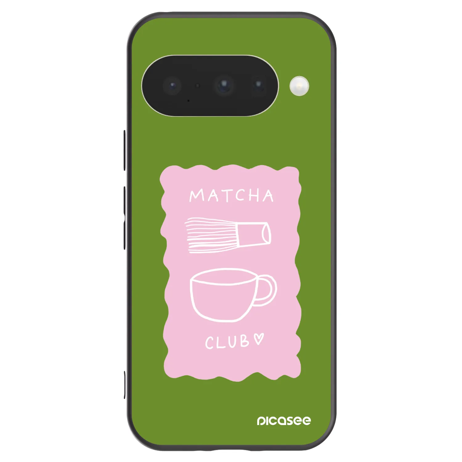 Picasee crna silikonska maskica za Google Pixel 10 - Matcha club