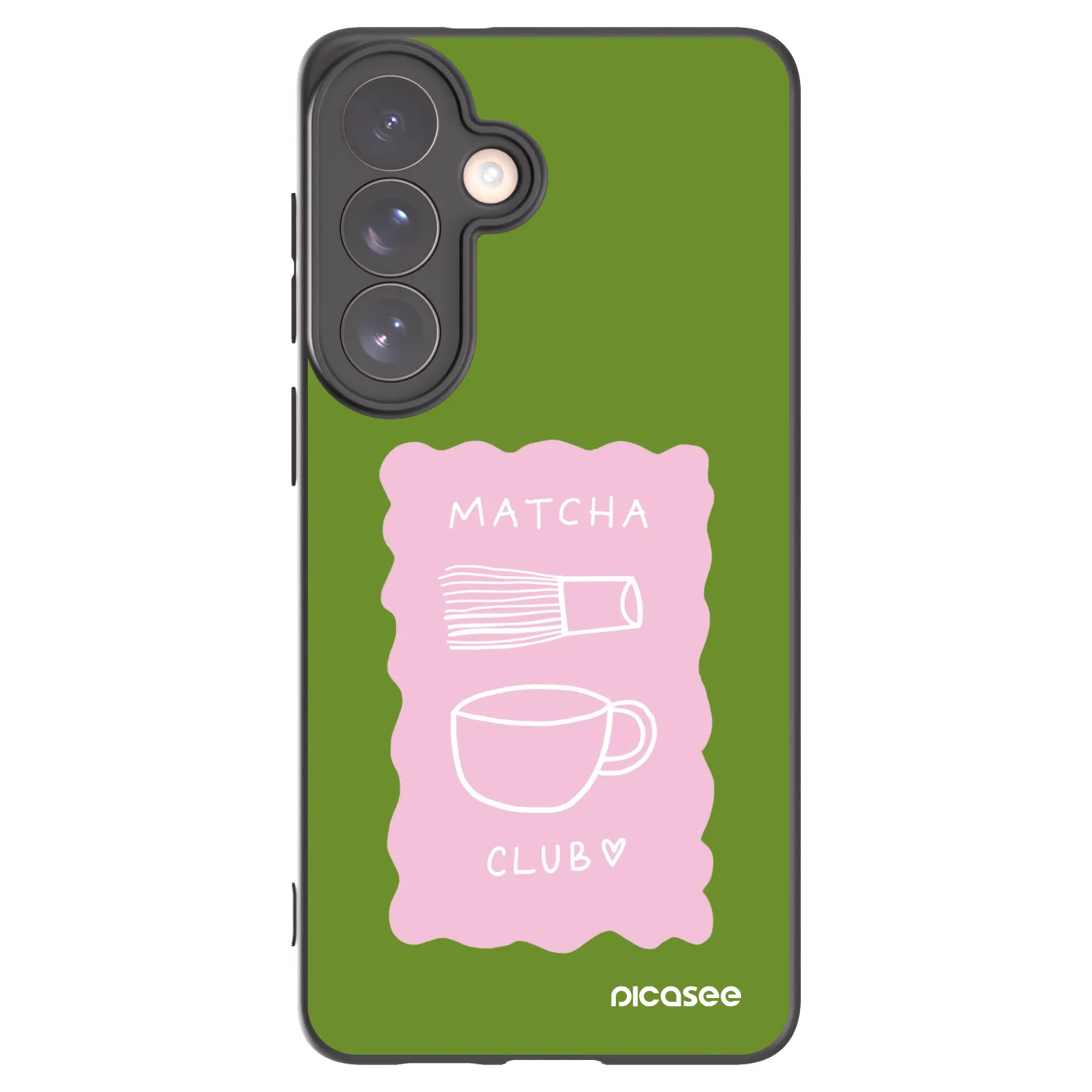 Picasee crna silikonska maskica za Samsung Galaxy S26+ - Matcha club