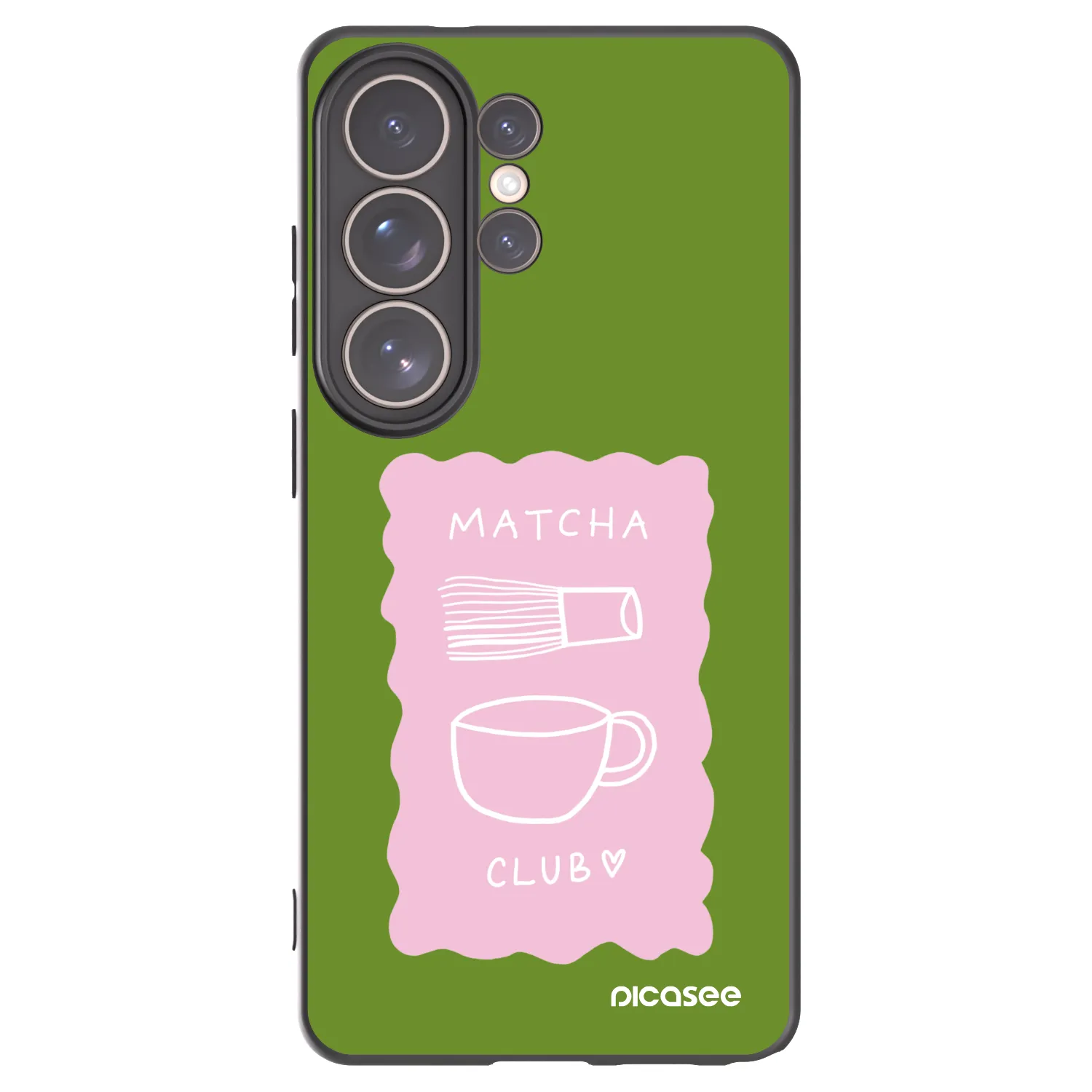 Picasee crna silikonska maskica za Samsung Galaxy S26 Ultra - Matcha club