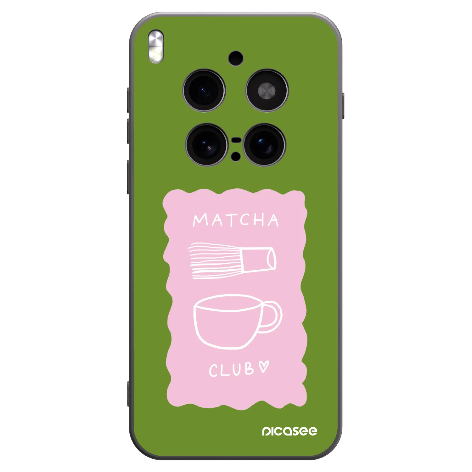 Picasee crna silikonska maskica za Vivo X300 Pro - Matcha club