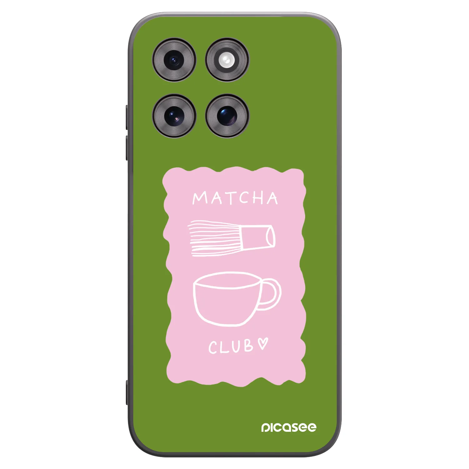 Picasee crna silikonska maskica za Motorola Moto G77 - Matcha club