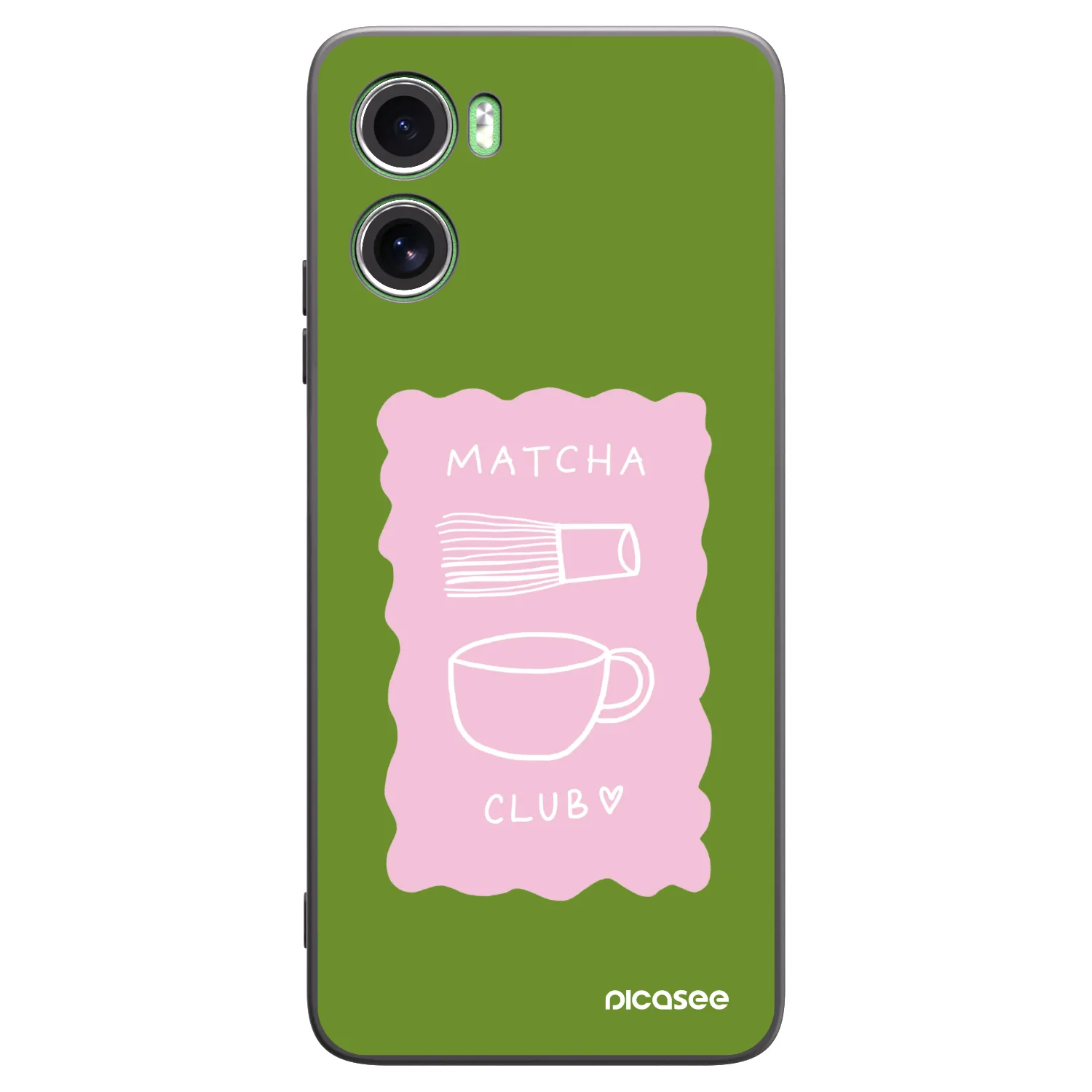 Picasee crna silikonska maskica za Motorola Moto G06 - Matcha club