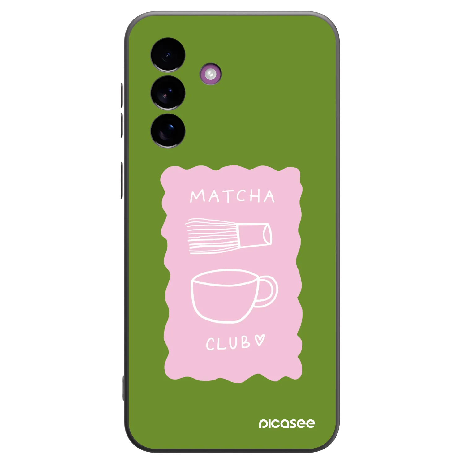 Picasee crna silikonska maskica za Samsung Galaxy A37 - Matcha club
