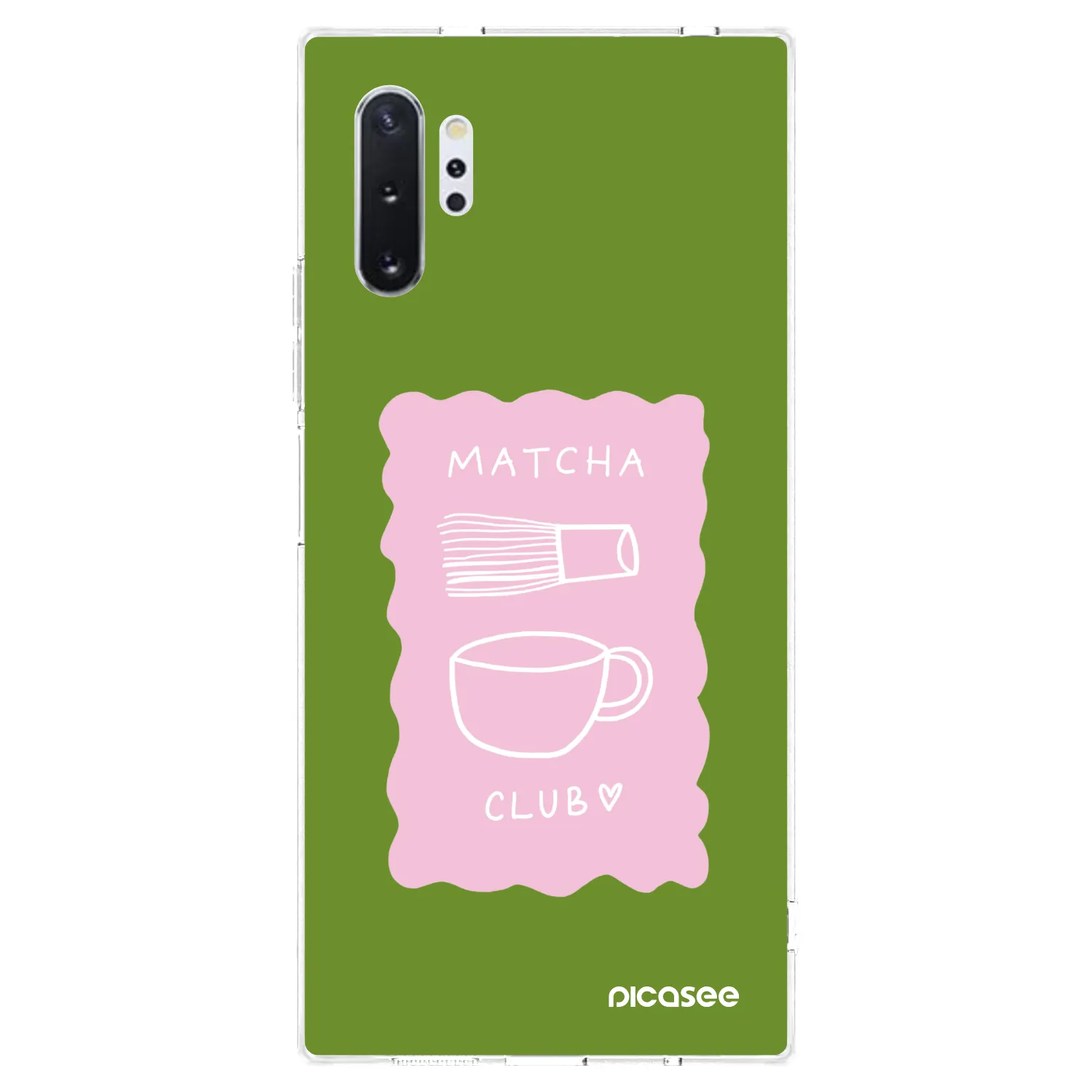 Picasee silikonska prozirna maskica za Samsung Galaxy Note 10+ N975F - Matcha club