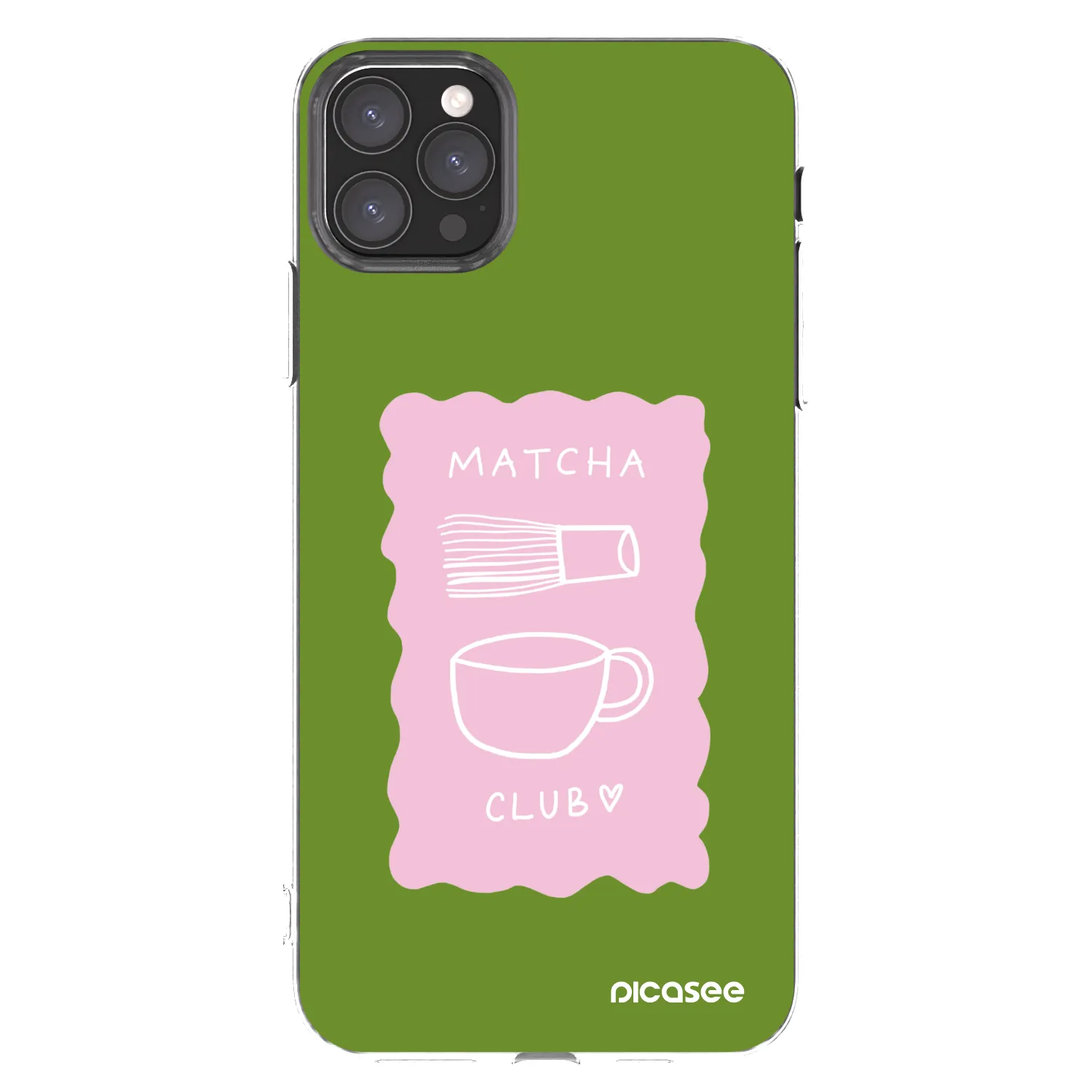 Picasee silikonska prozirna maskica za Apple iPhone 11 Pro Max - Matcha club