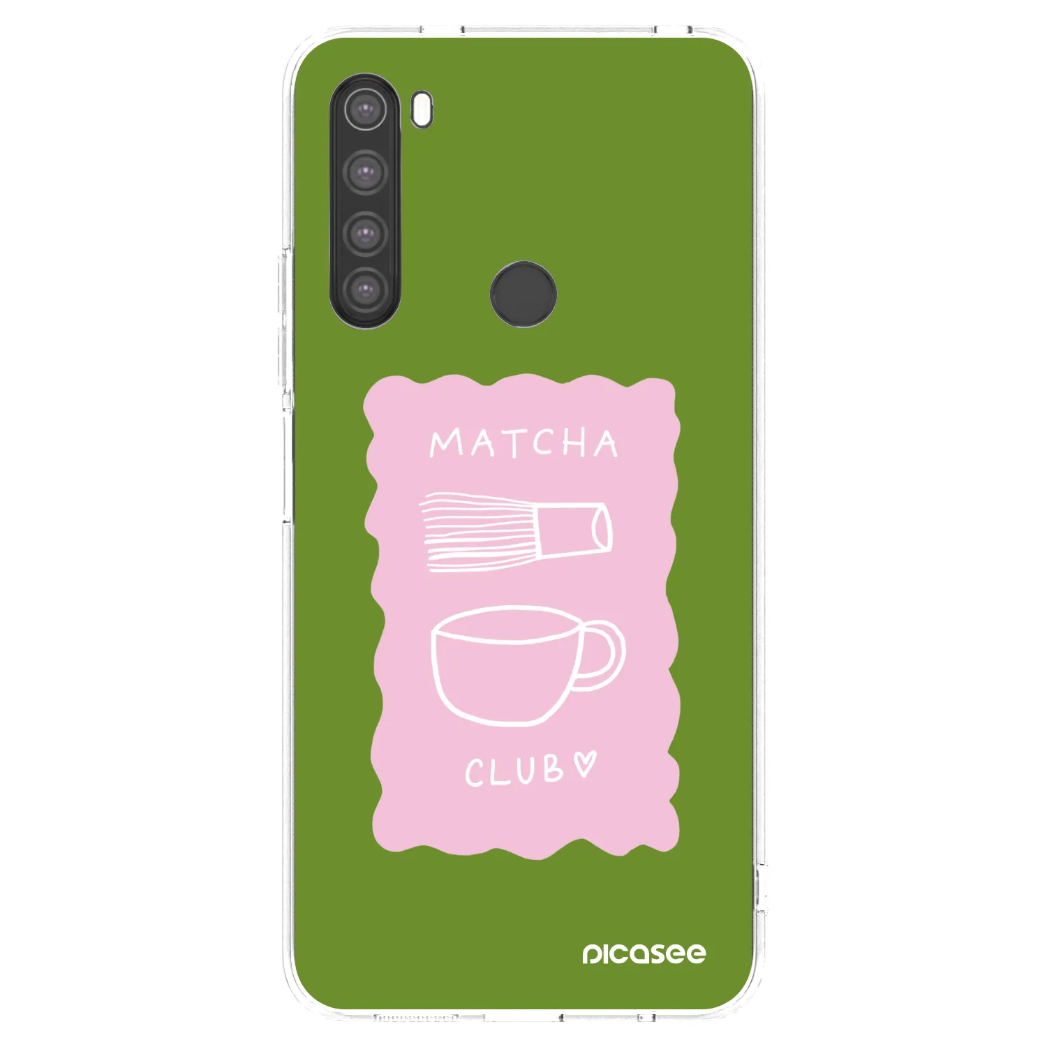 Picasee silikonska prozirna maskica za Xiaomi Redmi Note 8 - Matcha club