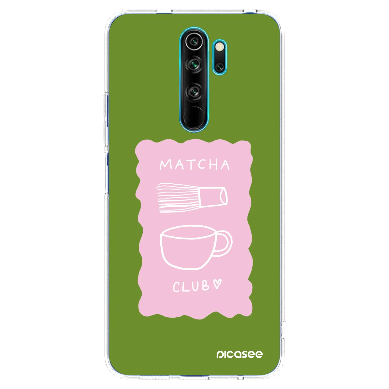 Picasee silikonska prozirna maskica za Xiaomi Redmi Note 8 Pro - Matcha club