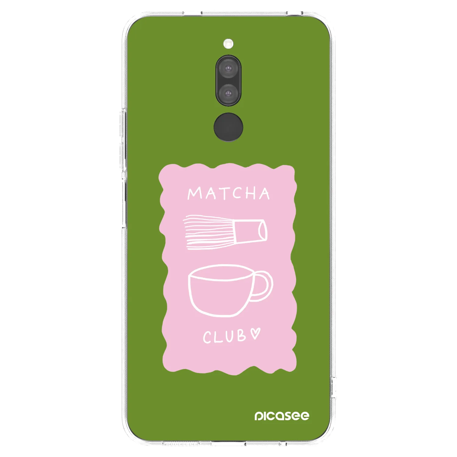 Picasee silikonska prozirna maskica za Xiaomi Redmi 8 - Matcha club