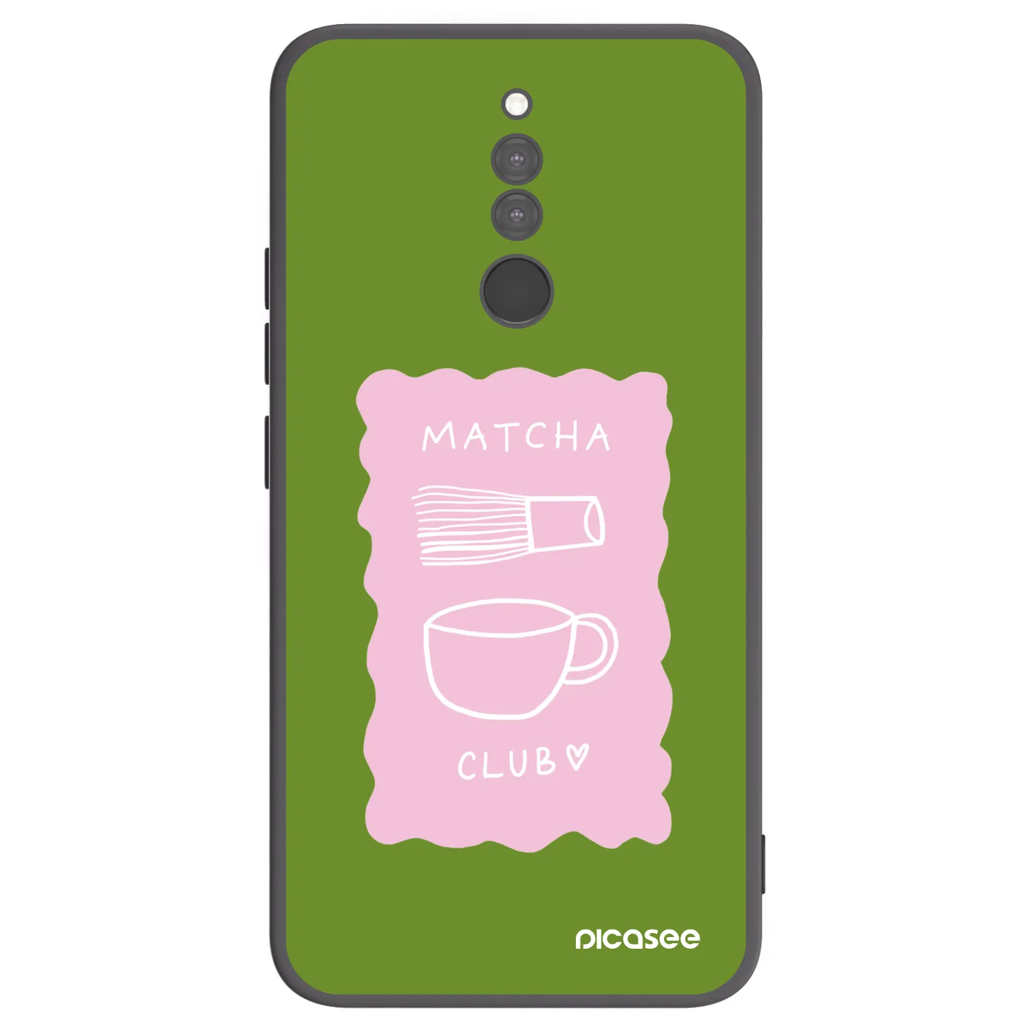 Picasee crna silikonska maskica za Xiaomi Redmi 8 - Matcha club
