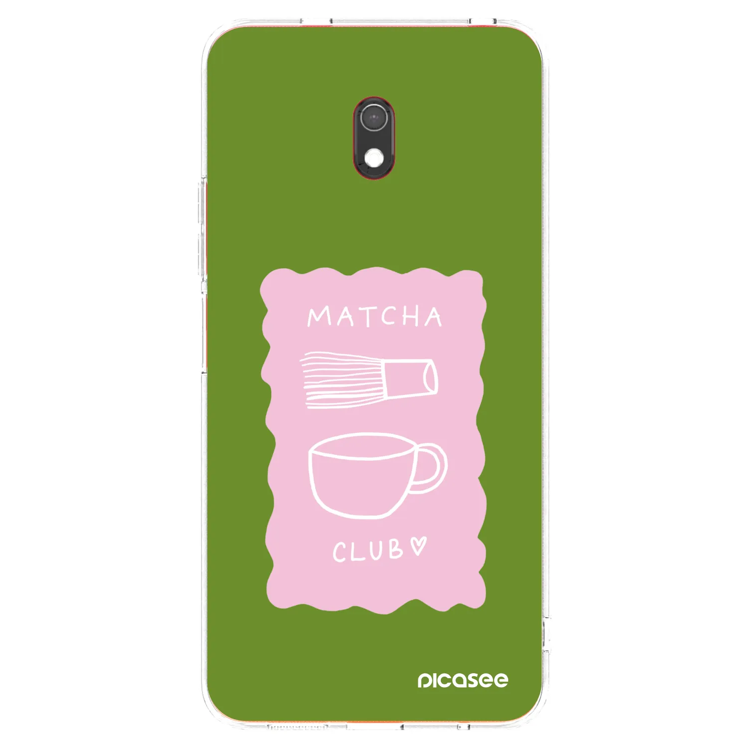 Picasee silikonska prozirna maskica za Xiaomi Redmi 8A - Matcha club