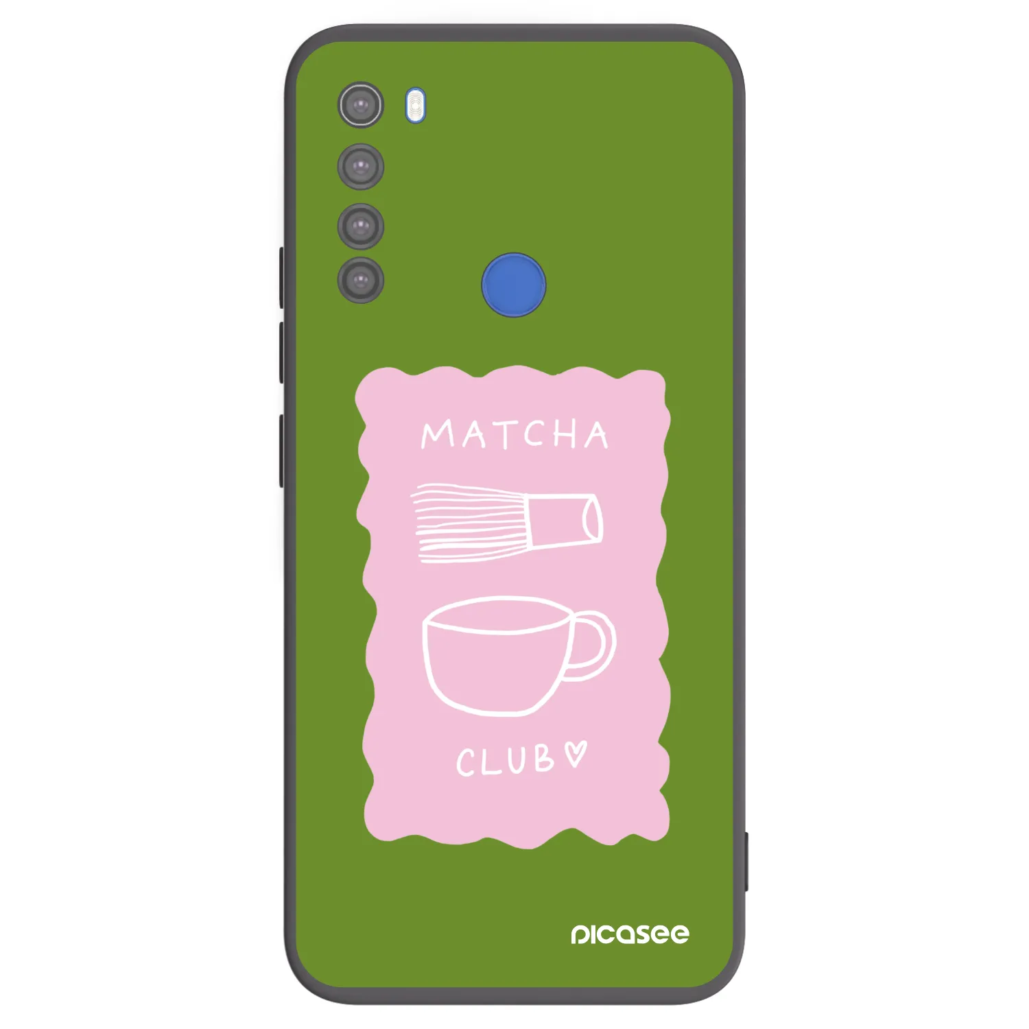 Picasee crna silikonska maskica za Xiaomi Redmi Note 8T - Matcha club