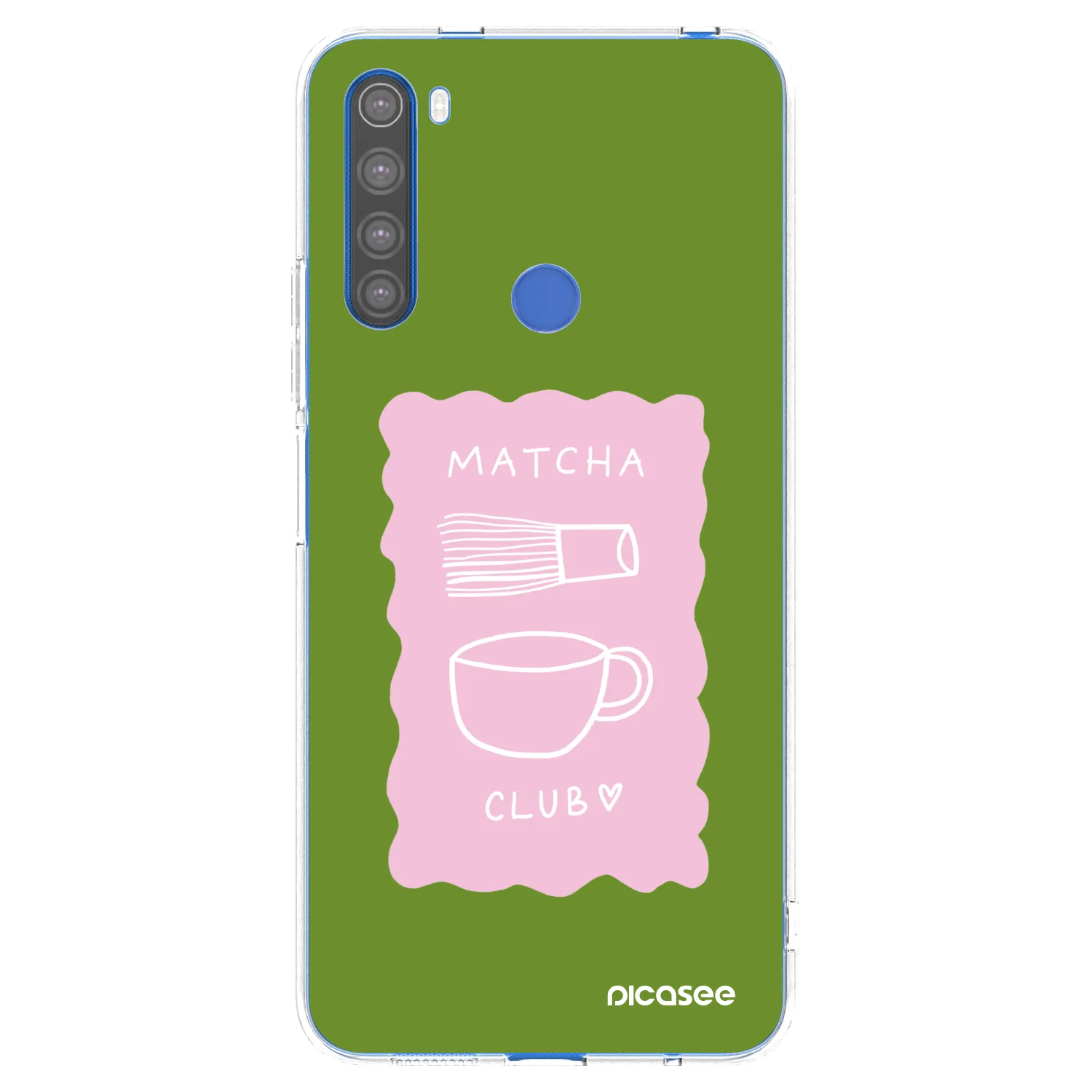 Picasee silikonska prozirna maskica za Xiaomi Redmi Note 8T - Matcha club