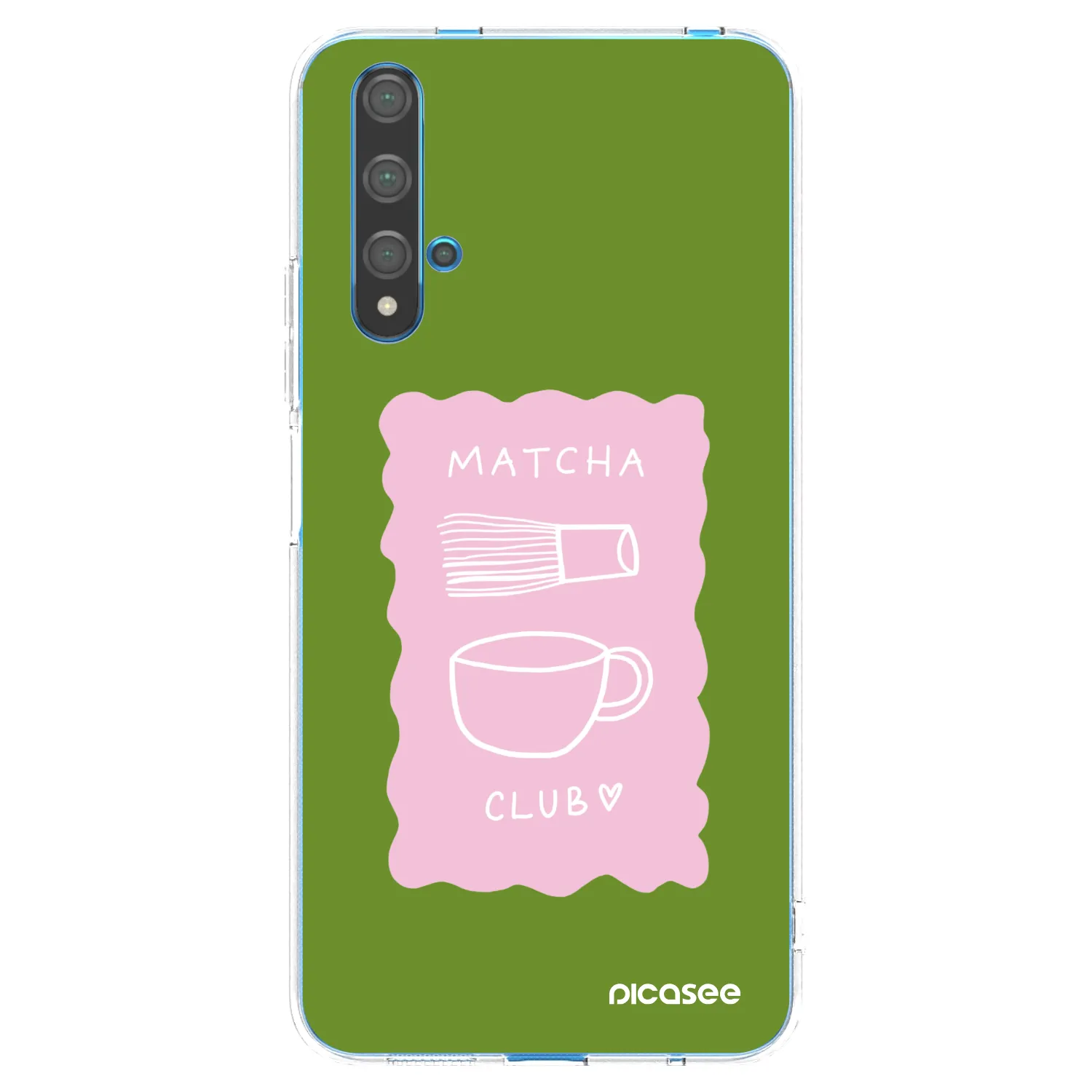 Picasee silikonska prozirna maskica za Huawei Nova 5T - Matcha club
