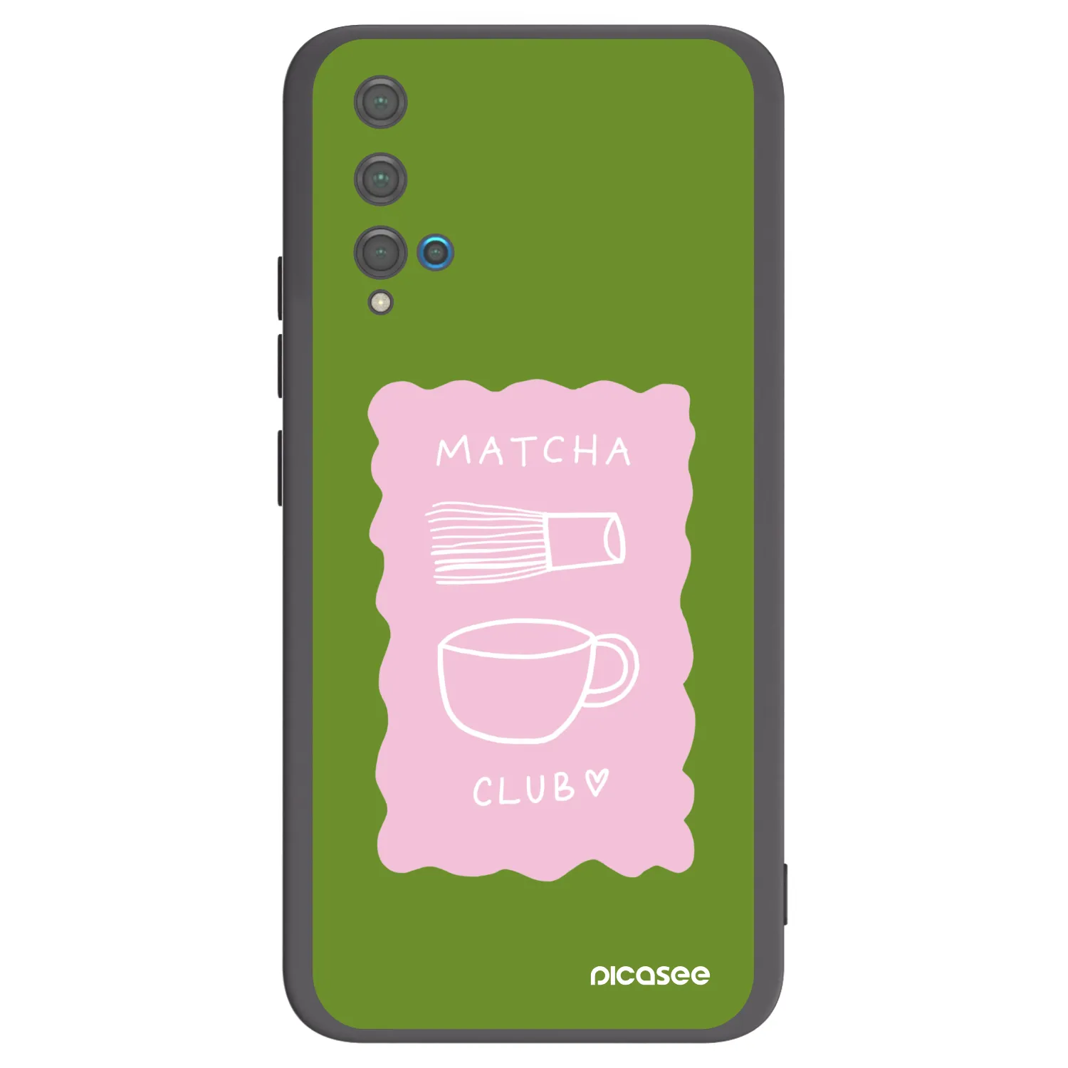 Picasee crna silikonska maskica za Huawei Nova 5T - Matcha club
