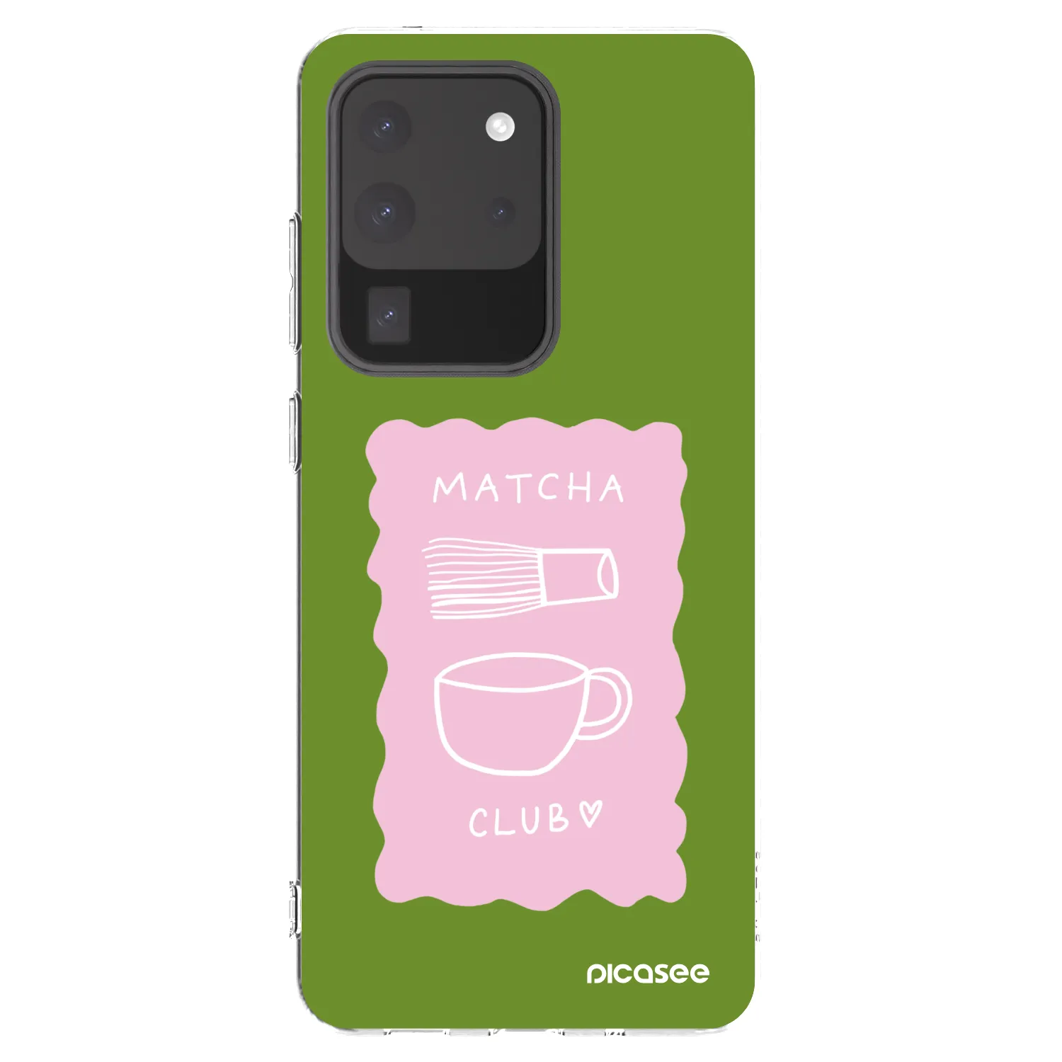 Picasee silikonska prozirna maskica za Samsung Galaxy S20 Ultra 5G G988F - Matcha club