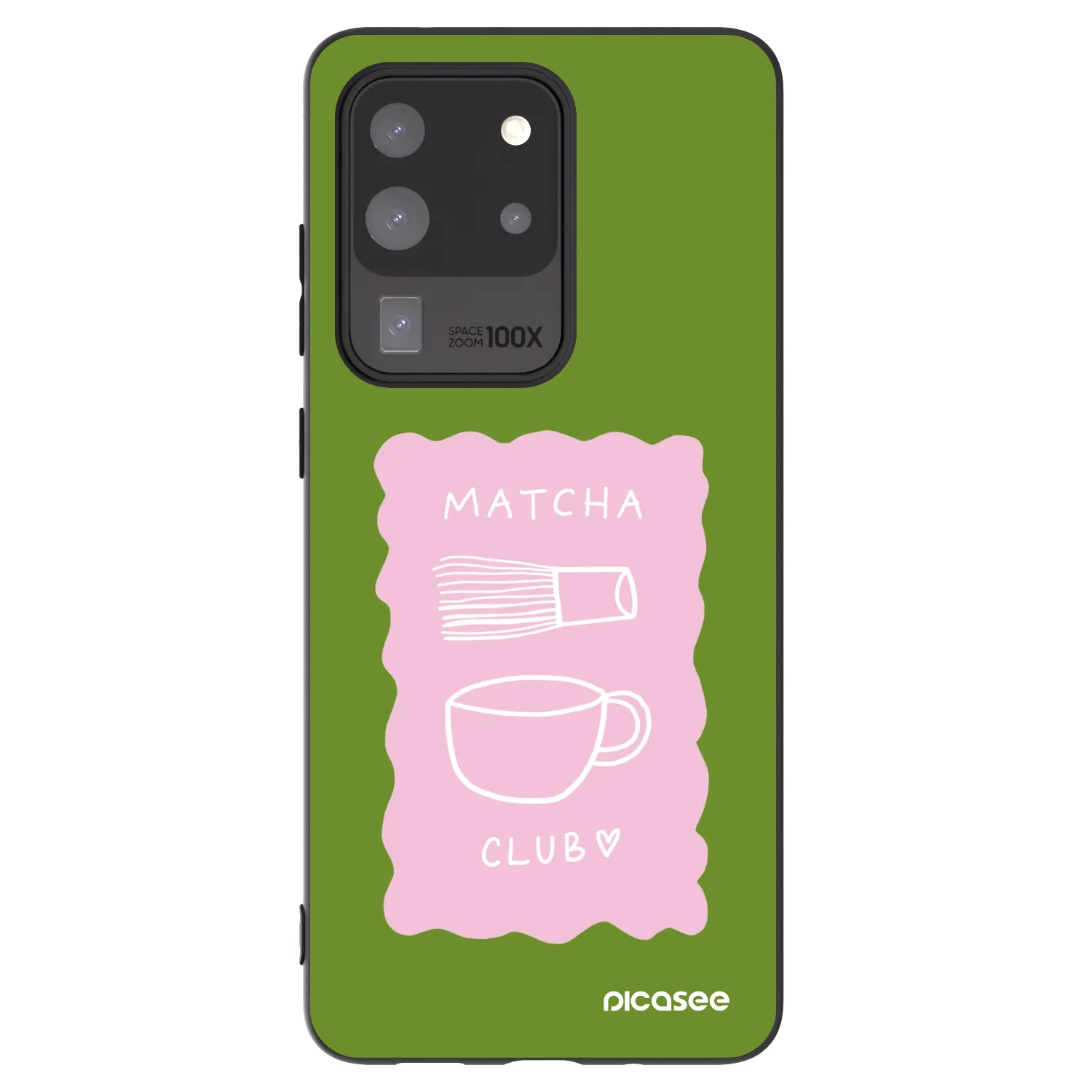 Picasee crna silikonska maskica za Samsung Galaxy S20 Ultra 5G G988F - Matcha club