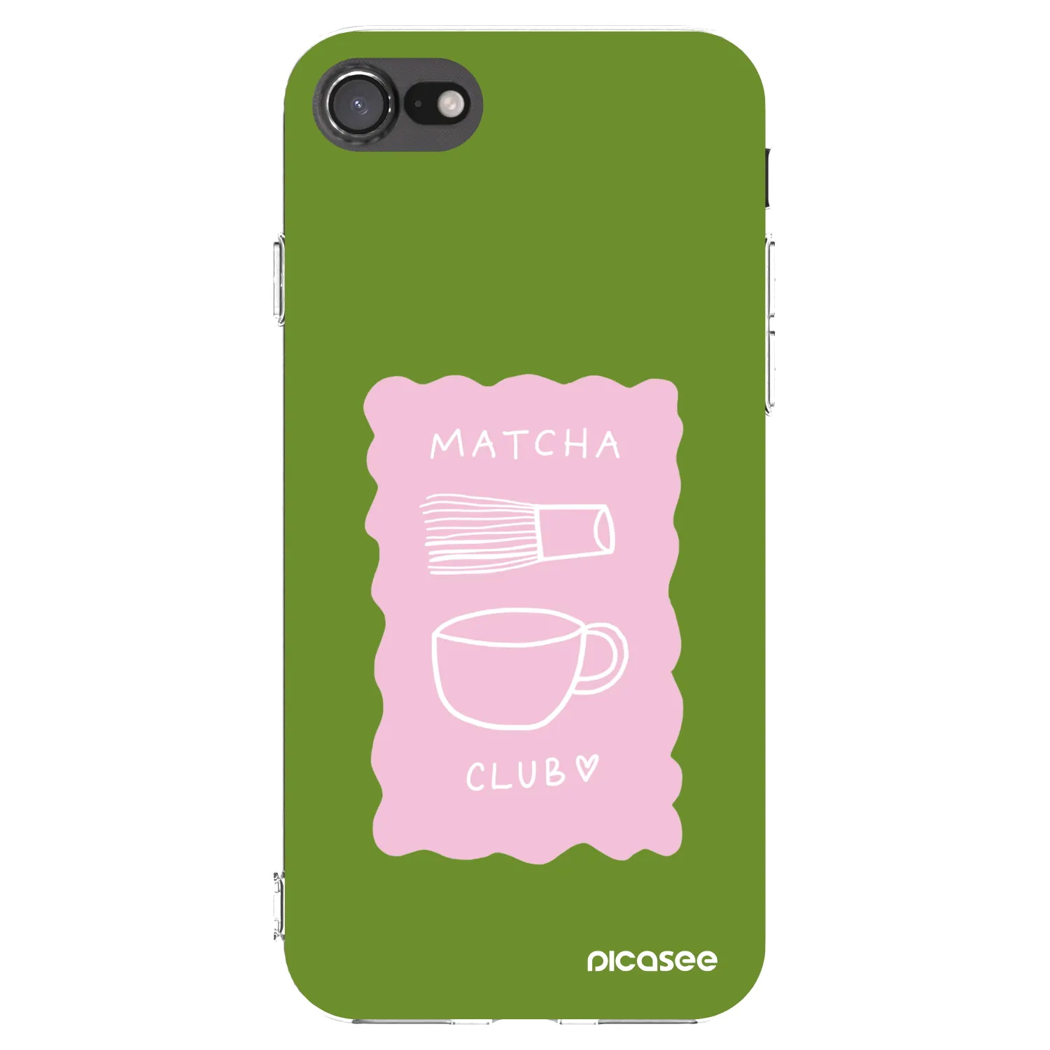 Picasee silikonska prozirna maskica za Apple iPhone SE 2020 - Matcha club