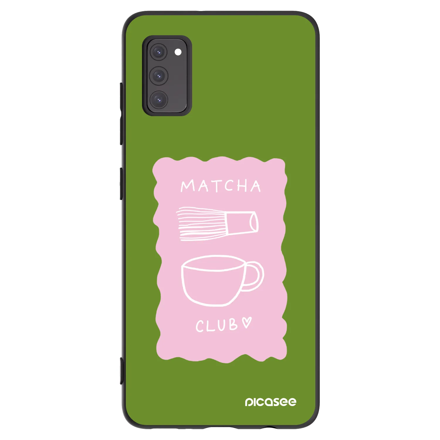 Picasee crna silikonska maskica za Samsung Galaxy A41 A415F - Matcha club