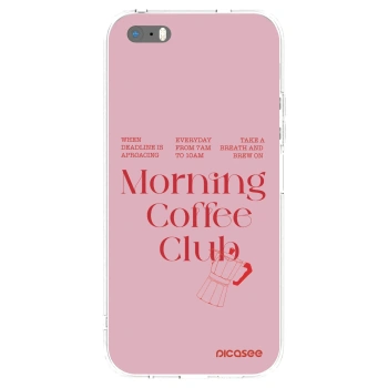Picasee silikonska prozirna maskica za Apple iPhone 5/5S/SE - Morning