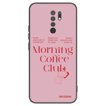 Picasee crna silikonska maskica za Xiaomi Redmi 9 - Morning
