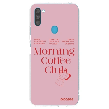 Picasee silikonska prozirna maskica za Samsung Galaxy M11 - Morning