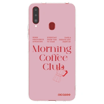 Picasee silikonska prozirna maskica za Samsung Galaxy A20s - Morning
