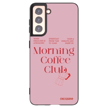 Picasee crna silikonska maskica za Samsung Galaxy S21 5G G991B - Morning