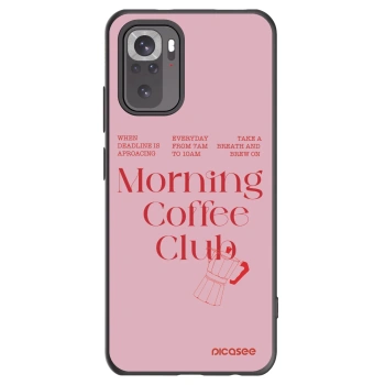Picasee crna silikonska maskica za Xiaomi Redmi Note 10 - Morning