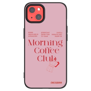 Picasee crna silikonska maskica za Apple iPhone 13 - Morning