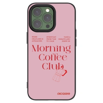 Picasee crna silikonska maskica za Apple iPhone 13 Pro - Morning