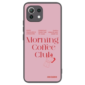 Picasee crna silikonska maskica za Xiaomi 11 Lite 5G NE - Morning