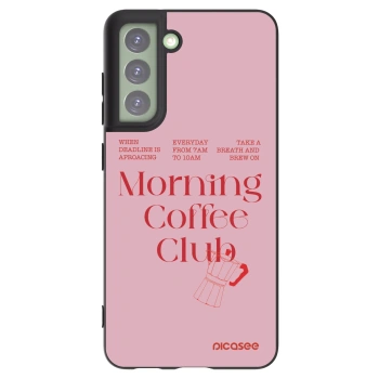 Picasee crna silikonska maskica za Samsung Galaxy S21 FE 5G - Morning