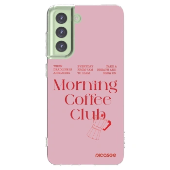 Picasee silikonska prozirna maskica za Samsung Galaxy S21 FE 5G - Morning