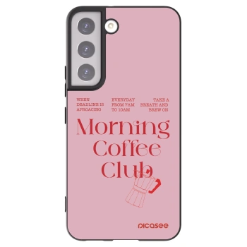 Picasee crna silikonska maskica za Samsung Galaxy S22 5G - Morning